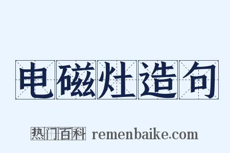 电磁灶造句是什么意思的图片